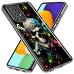 Samsung Galaxy A11 Fantasy Paint Splash Pirate Skull Hybrid Protective Phone Case Cover