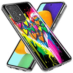 Samsung Galaxy A22 5G Colorful Rainbow Hearts Love Graffiti Painting Hybrid Protective Phone Case Cover
