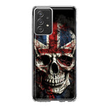 Samsung Galaxy A52 British UK Flag Skull Hybrid Protective Phone Case Cover