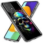 Samsung Galaxy A72 Fantasy Skull Headphone Colorful Pop Art Hybrid Protective Phone Case Cover