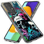 Samsung Galaxy A12 Skulls Graffiti Painting Art Hybrid Protective Phone Case Cover