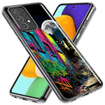 Samsung Galaxy Z Fold 4 Urban City Full Moon Graffiti Painting Art Hybrid Protective Phone Case Cover