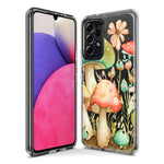 Samsung Galaxy Z Flip 4 Fairytale Watercolor Mushrooms Pastel Spring Flowers Floral Hybrid Protective Phone Case Cover