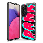 Samsung Galaxy A12 Teal Pink Clear Funny Text Quote Dank Hybrid Protective Phone Case Cover