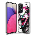 Samsung Galaxy A12 Evil Joker Face Painting Graffiti Hybrid Protective Phone Case Cover