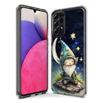 Samsung Galaxy A21 Stars Moon Starry Night Space Gnome Hybrid Protective Phone Case Cover