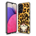 Samsung Galaxy J3 J337 Gnome Sunflower Leopard Hybrid Protective Phone Case Cover