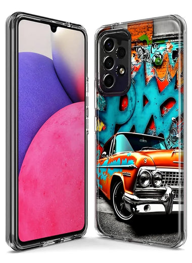 Samsung Galaxy Z Flip 4 Lowrider Painting Graffiti Art Hybrid Protective Phone Case Cover