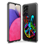 Samsung Galaxy A01 Peace Graffiti Painting Art Hybrid Protective Phone Case Cover