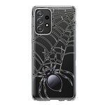 Samsung Galaxy A33 5G Creepy Black Spider Web Halloween Horror Spooky Hybrid Protective Phone Case Cover
