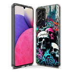 Samsung Galaxy A71 5G Skulls Graffiti Painting Art Hybrid Protective Phone Case Cover