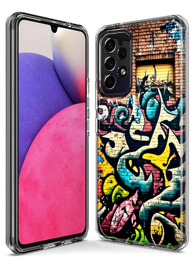 Samsung Galaxy A22 5G Urban Graffiti Wall Art Painting Hybrid Protective Phone Case Cover