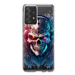 Samsung Galaxy A53 Cyberpunk Machine Headphones Skull Double Layer Phone Case Cover