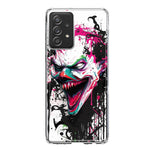 Samsung Galaxy A52 Evil Joker Face Painting Graffiti Hybrid Protective Phone Case Cover