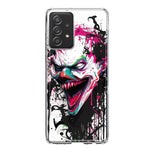 Samsung Galaxy A53 Evil Joker Face Painting Graffiti Hybrid Protective Phone Case Cover