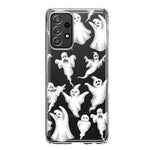 Samsung Galaxy A52 Cute Halloween Spooky Floating Ghosts Horror Scary Hybrid Protective Phone Case Cover