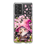 Samsung Galaxy A52 Cute Pink Cherry Blossom Gnome Spring Floral Flowers Double Layer Phone Case Cover