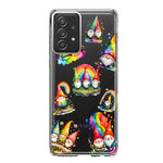 Samsung Galaxy A52 Colorful Neon Glow Rainbow Gnomes Painting Hybrid Protective Phone Case Cover