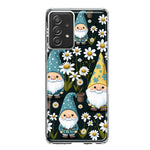 Samsung Galaxy A33 Cute White Daisies Gnomes Flowers Floral Double Layer Phone Case Cover