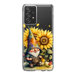 Samsung Galaxy A31 5G Cute Gnome Sunflowers Clear Hybrid Protective Phone Case Cover