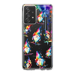 Samsung Galaxy A52 Neon Water Painting Colorful Splash Gnomes Hybrid Protective Phone Case Cover