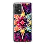 Samsung Galaxy A52 Mandala Geometry Abstract Star Pattern Hybrid Protective Phone Case Cover