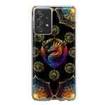 Samsung Galaxy A31 5G Mandala Geometry Abstract Dragon Pattern Hybrid Protective Phone Case Cover