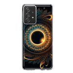 Samsung Galaxy A32 5G Mandala Geometry Abstract Eclipse Pattern Hybrid Protective Phone Case Cover