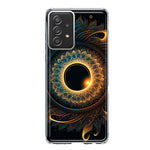Samsung Galaxy A33 5G Mandala Geometry Abstract Eclipse Pattern Hybrid Protective Phone Case Cover