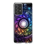 Samsung Galaxy A52 Mandala Geometry Abstract Galaxy Pattern Hybrid Protective Phone Case Cover
