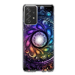 Samsung Galaxy A32 5G Mandala Geometry Abstract Galaxy Pattern Hybrid Protective Phone Case Cover