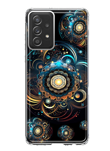 Samsung Galaxy A33 5G Mandala Geometry Abstract Multiverse Pattern Hybrid Protective Phone Case Cover