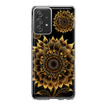 Samsung Galaxy A52 Mandala Geometry Abstract Sunflowers Pattern Hybrid Protective Phone Case Cover