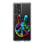 Samsung Galaxy A33 5G Peace Graffiti Painting Art Hybrid Protective Phone Case Cover