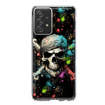 Samsung Galaxy A52 Fantasy Paint Splash Pirate Skull Hybrid Protective Phone Case Cover