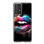 Samsung Galaxy A52 Colorful Lip Graffiti Painting Art Hybrid Protective Phone Case Cover