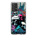 Samsung Galaxy A52 Skulls Graffiti Painting Art Hybrid Protective Phone Case Cover