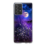 Samsung Galaxy A31 5G Spring Moon Night Lavender Flowers Floral Hybrid Protective Phone Case Cover