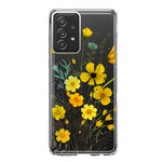 Samsung Galaxy A33 Yellow Summer Flowers Floral Hybrid Protective Phone Case Cover