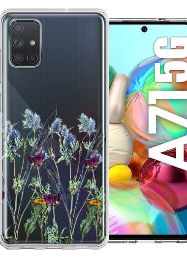 Samsung Galaxy A71 4G Country Dried Flowers Design Double Layer Phone Case Cover