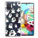 Samsung Galaxy A71 4G Halloween Spooky Ghost Design Double Layer Phone Case Cover
