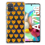 Samsung Galaxy A71 4G Pizza Hearts Polka dots Design Double Layer Phone Case Cover