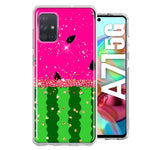 Samsung Galaxy A71 4G Summer Watermelon Sugar Vacation Tropical Fruit Pink Green Hybrid Protective Phone Case Cover