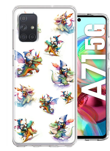 Samsung Galaxy A71 5G Cute Fairy Cartoon Gnomes Dragons Monsters Hybrid Protective Phone Case Cover