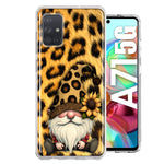 Samsung Galaxy A71 4G Gnome Sunflower Leopard Hybrid Protective Phone Case Cover