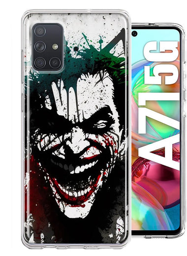 Samsung Galaxy A71 5G Laughing Joker Painting Graffiti Hybrid Protective Phone Case Cover