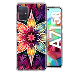 Samsung Galaxy A71 4G Mandala Geometry Abstract Star Pattern Hybrid Protective Phone Case Cover