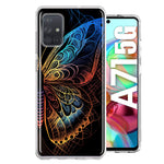 Samsung Galaxy A71 4G Mandala Geometry Abstract Butterfly Pattern Hybrid Protective Phone Case Cover