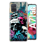 Samsung Galaxy A71 4G Skulls Graffiti Painting Art Hybrid Protective Phone Case Cover