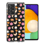 Samsung Galaxy A72 Mexican Pan Dulce Cafecito Coffee Concha Polka Dots Double Layer Phone Case Cover